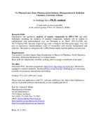 PhD student analytical chemistry 11-21